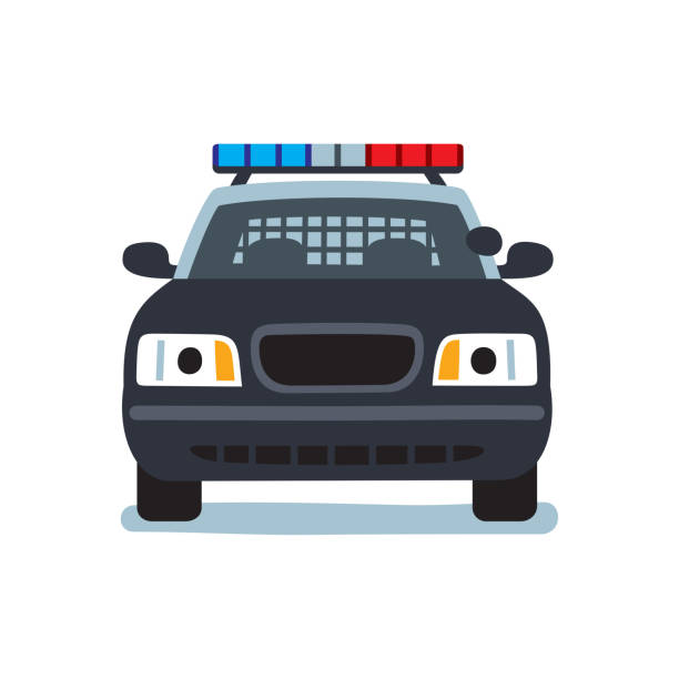 полицейская машина - полицейская машина stock illustrations
