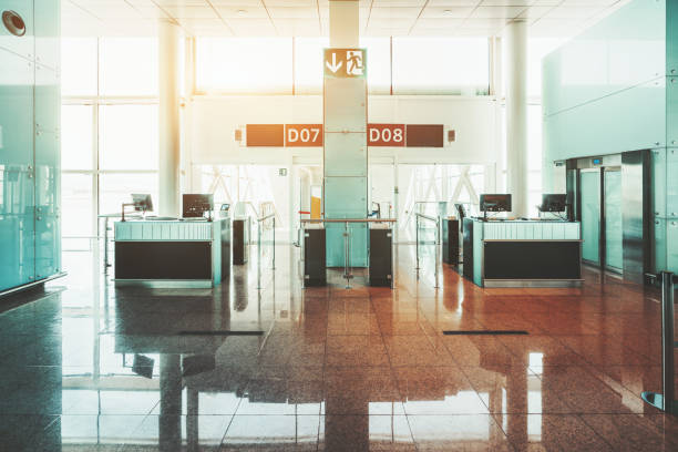 istock Airport boarding gates interior 1161669870