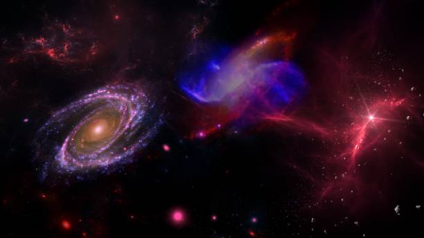 istock Planets and galaxy, science fiction wallpaper. 1161683065
