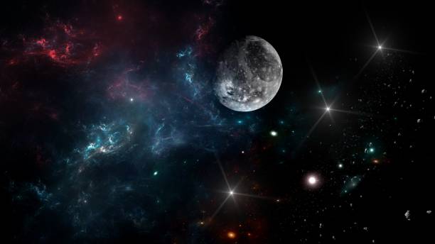 istock Planets and galaxy, science fiction wallpaper. 1161683067