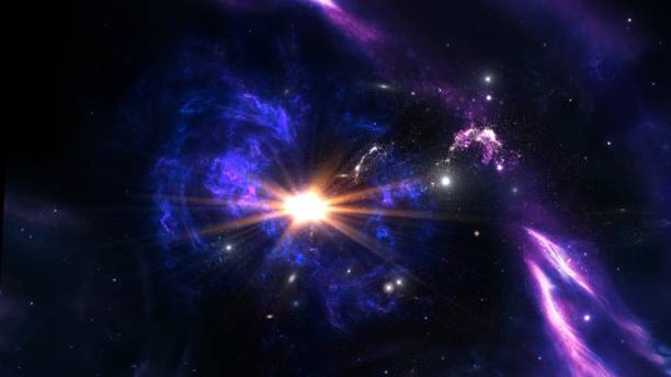 istock Planets and galaxy, science fiction wallpaper. 1161683086