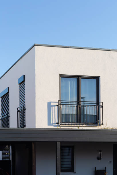 istock facade architecture details of modern house 1161689864