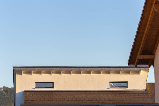 istock facade architecture details of modern house 1161690465