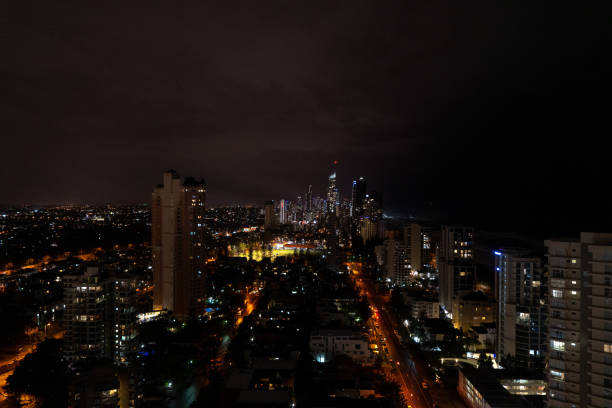 istock Broadbeach Queensland Skyline at night 1161695548