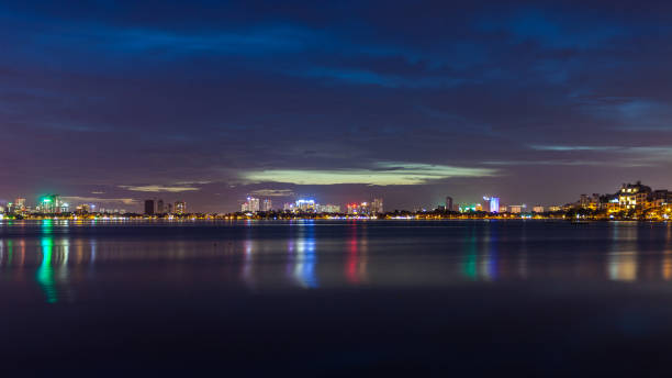 istock Sunset landscape in west lake Hanoi, Vietnam 1161709443