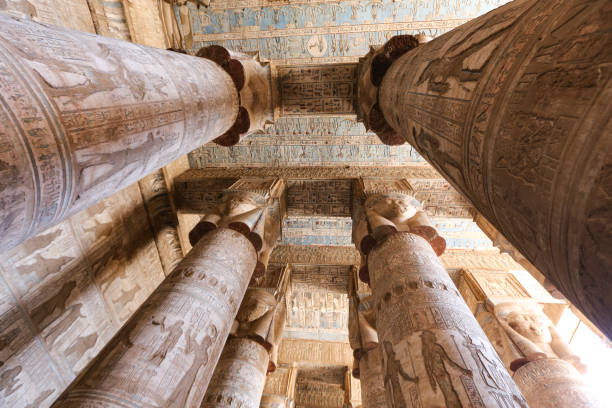 istock Columns in Denderah Temple, Qena, Egypt 1161714339