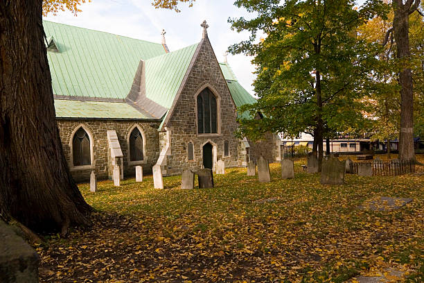 istock Church and Graveyard in Autumn 116171609