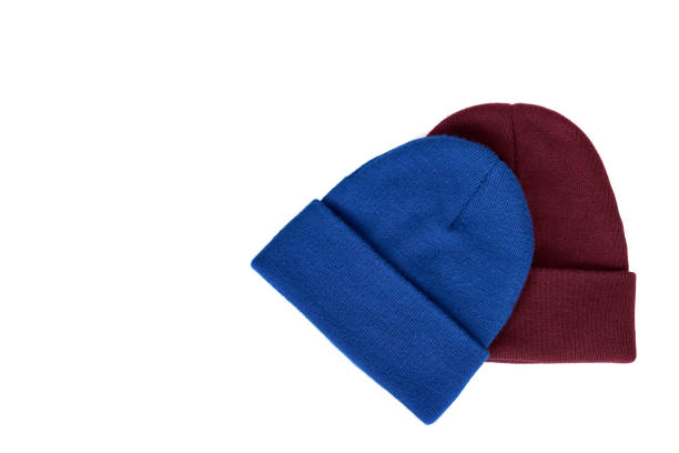 istock Knitted wool hat, head accessory clothing, isolated 1161717471