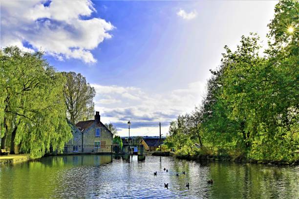Wareham, Dorset, England - October 3, 2015: The fine weather attracts many people to the weekend market in Wareham, Dorset, England, UK