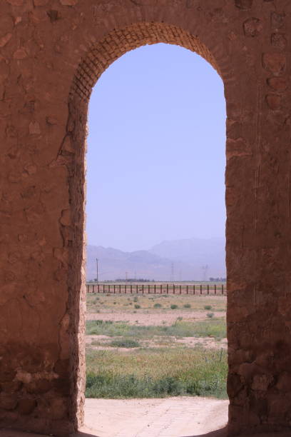 istock Ancient ruined mud castle in Shiraz mountains, Iran 1161719589