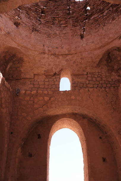 istock Ancient ruined mud castle in Shiraz mountains, Iran 1161719601