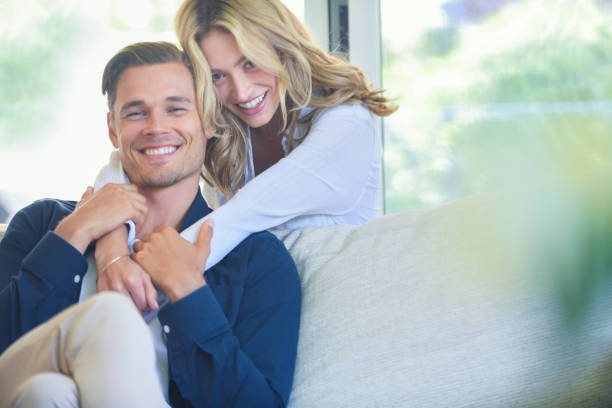 istock Couple relaxing on the sofa. 1161719767