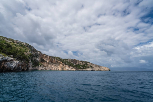 istock Coastline cliffs near Blue Caves 1161726955