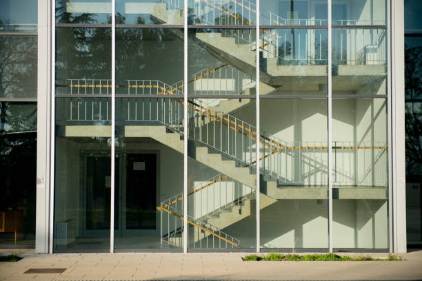 istock Modern office building transparent glass facade 1161728981