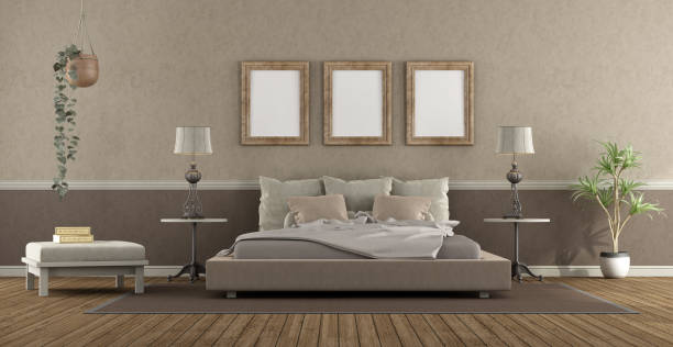 istock Elegant master bedroom in classic style 1161731184