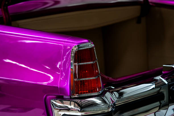 istock Back Of Custom Classic Car 1161733978