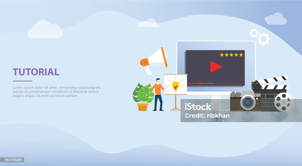 Professional Tutorial Professional Tutorial Training Development Or Creation Concept With Men ...