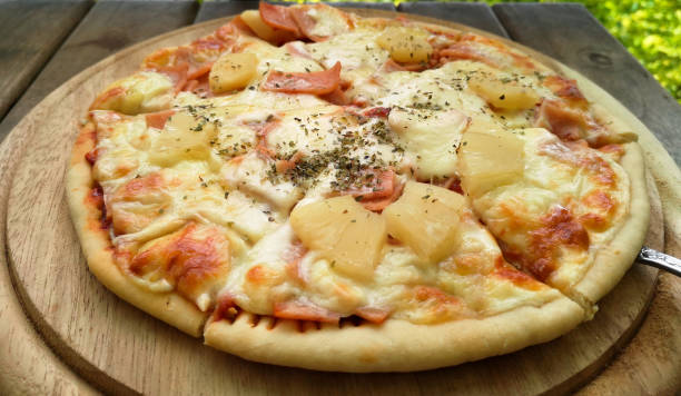 istock Hot homemade pizza ready to eat on table 1161735286