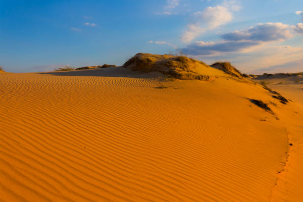istock red sandy desrt landscape at the evening 1161736487