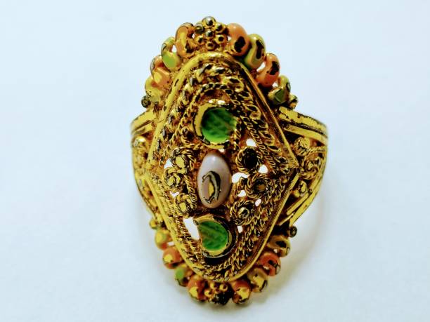 istock A picture of gold ring on white background 1161750407