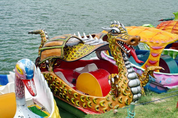 istock Colorful paddle boats 1161753569