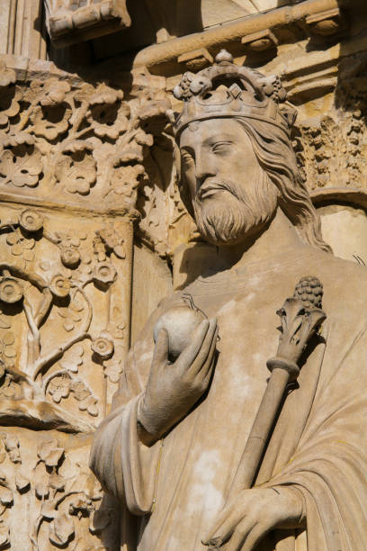 istock Statue of Emperor Constantine at Notre Dame, Paris 1161757002
