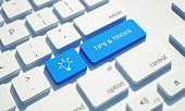 istock Tips & Tricks Button on Computer Keyboard 1161757030