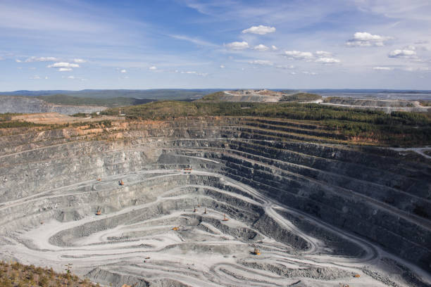 istock Aerial view industrial of opencast mining 1161759099