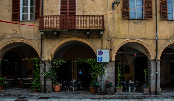 istock Lovely outdoors cafe in old town 1161769416