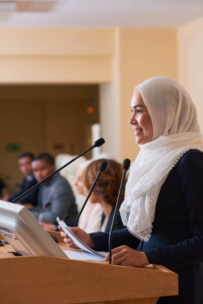istock Speaker of business conference 1161771919