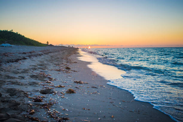 Beaches in the Caribbeans. Varadero Beach, Cuba. stock photo