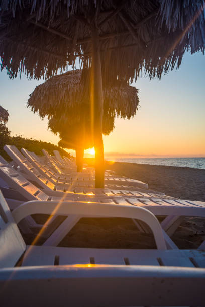 Varadero Beach, perfect destination for vacations. stock photo