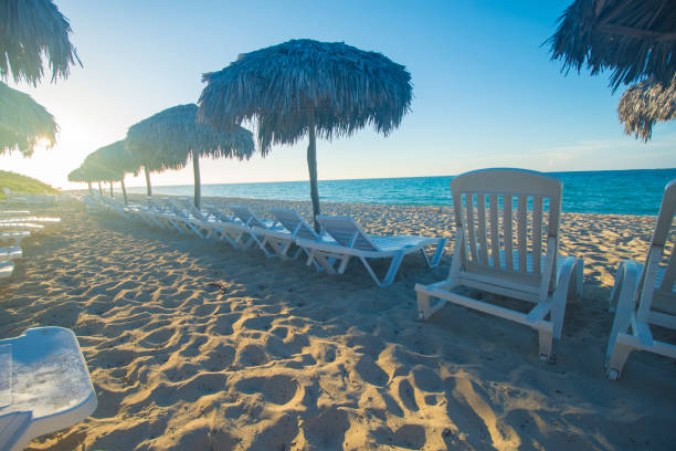 Varadero Beach, perfect destination for vacations. stock photo