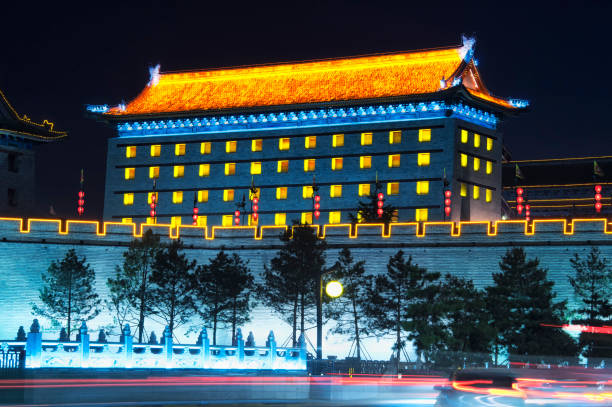 istock Xian China Archery Tower night view South Gate 1161779179