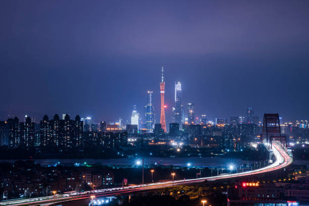 istock Night view of Guangzhou 1161781334