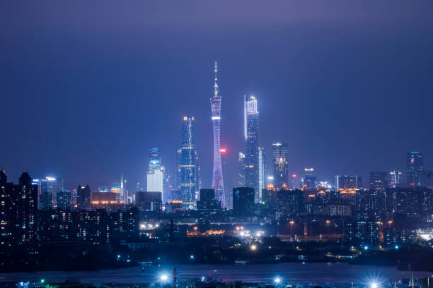 istock Night view of Guangzhou 1161781375