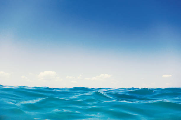 istock Sea wave close up, low angle view water background 1161782807