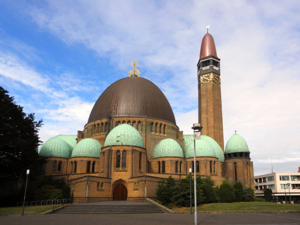 Neo Byzantine Church in waalwijk stock photo