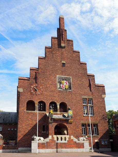 Historic Town Hall in Waalwijk. The architect of the building is Alexander Jacobus Kropholler. The building was finished in 1932