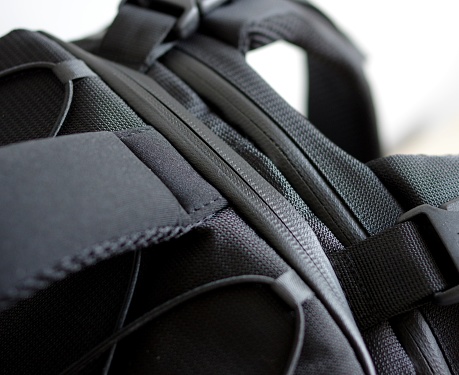 Waterproof zipper black camera backpack