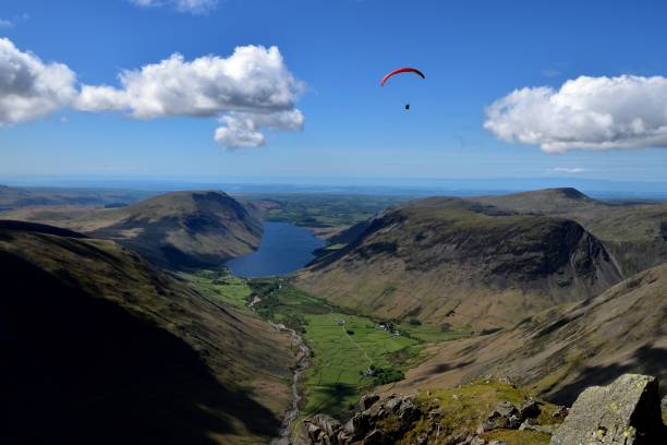 istock Paragliders over Kirk Fell 1161791419