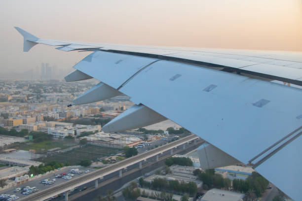 istock Approaching to Dubai International Airport 1161802169