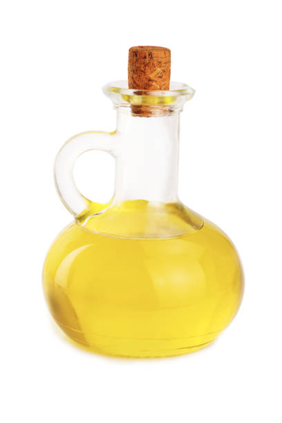 istock A glass bottle with oil isolated on a white background 1161803635