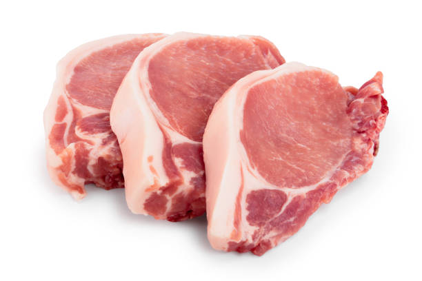istock sliced raw pork meat isolated on white background 1161803649