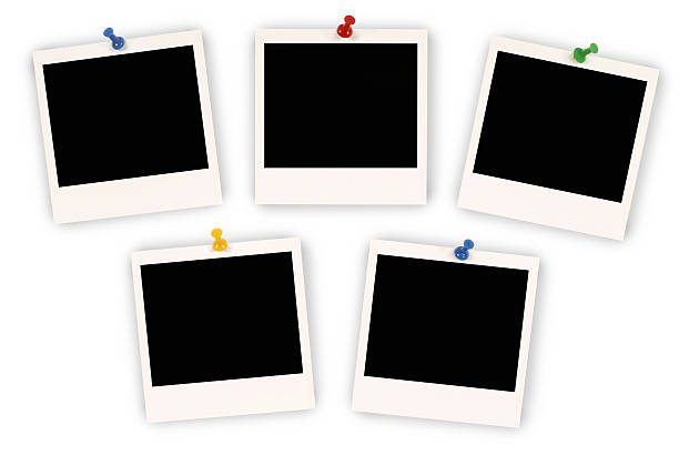 Instant print pictures Instant print pictures pinned to a white paper background.  If you’d like to see my complete collection of Polaroids please  CLICK HERE.  Alternative version of this file with cork background shown below: pinning stock pictures, royalty-free photos & images