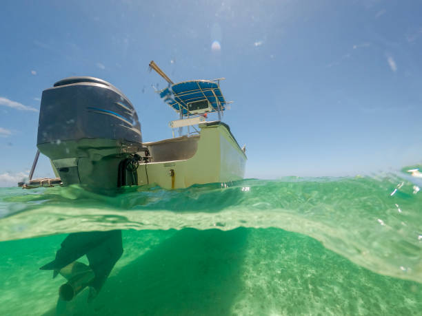 istock Close-Up Split-Shot of a Boat Floating in the Water 1161806455