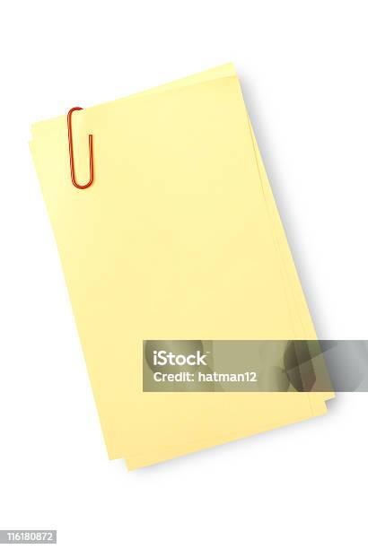Biuro Lub Żółte Karteczki Notepaper - zdjęcia stockowe i więcej obrazów Bez ludzi - Bez ludzi, Białe tło, Biały