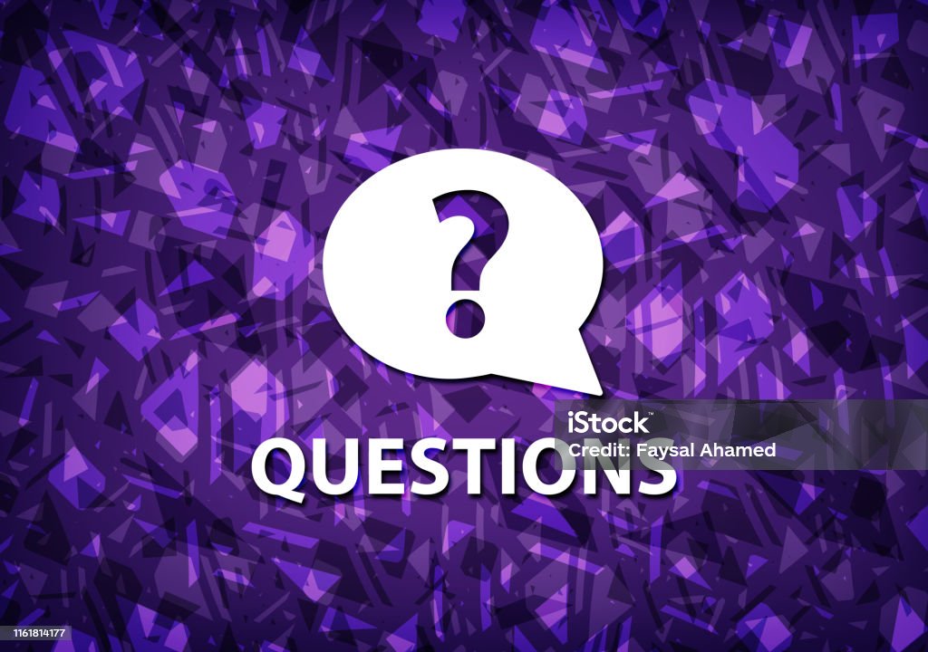 Questions Purple Color Questions Purple Background Stock Illustration - Download Image Now ...