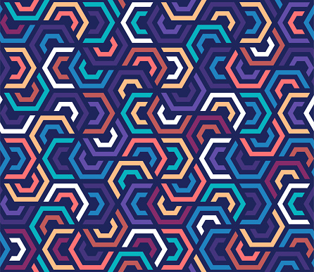 Geometric ethnic oriental pattern traditional design. Minimal and abstract background design with vibrant colors.