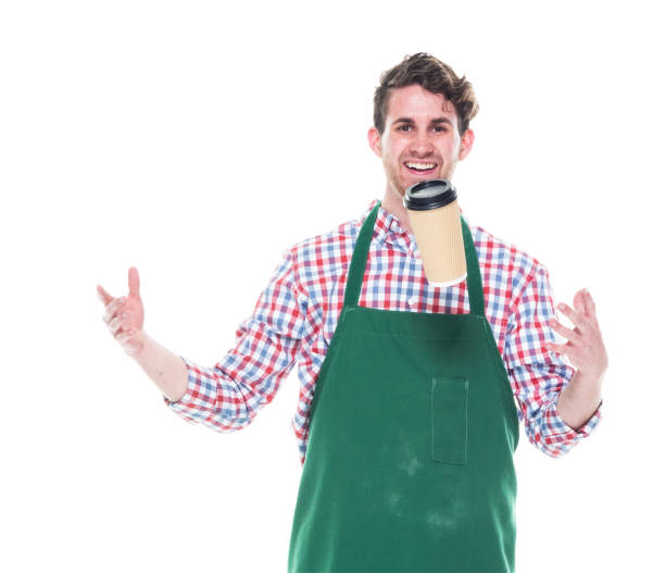 istock Happy man holding a cup of coffee 1161816661